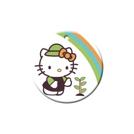 Hello Kitty Gardening Compatible with EZ-link machine Singapore Transportation Charm/Card Round（Expiry Date:Aug-2029）