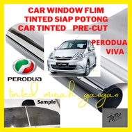 Tinted Perodua Viva / tinted kereta / car tinted ( cermin depan, cermin belakang, 4 pintu siap poton