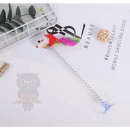 Rocking mouse cat toy / spring mouse cat feeding toy / cat rab