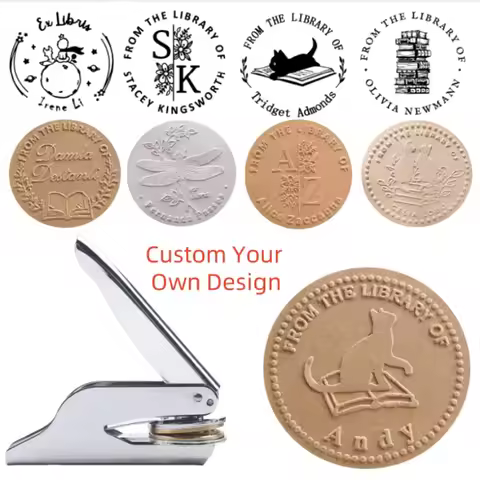 Exlibris Stamp for book,Personalized embosser Stamp,Custom From the library of Stamp,This book belon