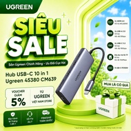 Ugreen CM639 10 in 1 USB-C Hub, 2x HDMI 4K60Hz, 2x USB A 5Gbps, 2x USB C 10Gbps, PD100w, Lan, SD/TF