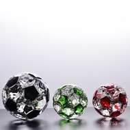 K9 Office Decoration Desktop Crystal Ball Decoration Football Crystal Crafts Club Football Hollow Ba