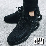 Nike Air Max 270 Flyknit All Black Weaving Running Shoes Leisure Sports Training Basketball Shoes Max270 Male Female