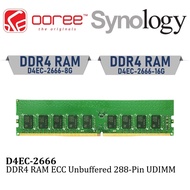 SYNOLOGY DDR4 RAM 16GB/8GB ECC UNBUFFERED UDIMM RAM MEMORY MODULE DDR4 D4EC-2666 - 8G / 16G