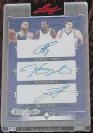 🔥🔥2023 Leaf Multi Stephen Curry, Kevin Durant, Nikola Jokić Auto #/8 NBA Card 卡 咭