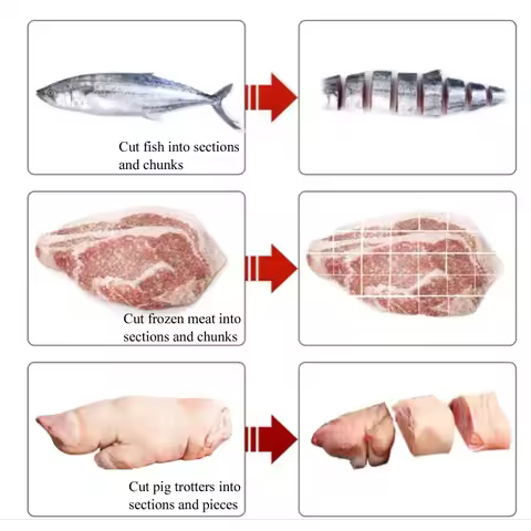 Commercial Frozen Meat Slicer Chicken Cube Cutter Chicken Steak Cutting Machine Frozen Meat Dice Cut