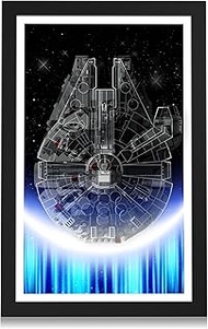 Display Wallboard Compatible with Lego 75375 Millennium Falcon (Model Not Included) Acrylic Wall Mou