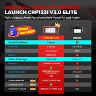 LAUNCH OBD2 Scanner CRP123I V3.0 Elite,2026 Lifetime Free Update Engine ABS SRS Transmission Scan To