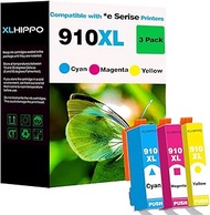 910XL Ink Cartridge Color Combo Pack| Chip Updated |Replacement for HP910XL| Work on HP OfficeJet 80
