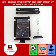 HP PAVILION 15-CS TPN-Q208 SERIES HDD HARD DRIVE CABLE CONNECTOR WITH HDD CADDY BRACKET SET (NEW)