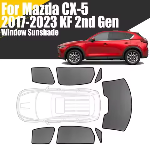 Custom Magnetic Car Window Sunshade For Mazda CX-5 KF 2017 - 2023 2nd Gen CX5 Curtain Mesh Front Win