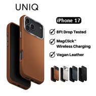 UNIQ Lyden Premium Leatherette iPhone 17 Pro Max Case / iPhone 17 Pro Case MagClick Charging Phone C