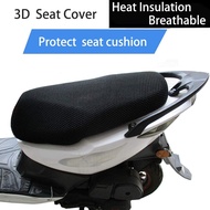 AUTOFun 3D Mesh Motorcycle Seat Covers Cushion Anti-Slip Waterproof Size XL