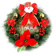 Christmas gift Christmas Wreath tree decoration hanging red Christmas Wreath door wreath ornaments