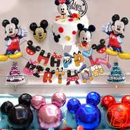 Bộ trang trí sinh nhật chuột mickey - Sét bong bóng trang trí happy birthday - Decor trang trí tiệc