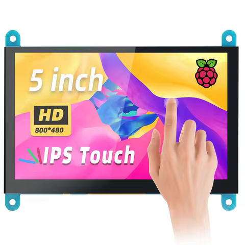 5 Inch HDMI LCD display 800*480 capacitive touch screen for Raspberry Pi 5 4B 3B 3B 2B B+ B 3A+ A+ Z