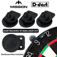 MISSION DARTBOARD ACCESSORY - DARTBOARD STABILISER KIT ADJUSTABLE LEVELLING SYSTEM 3PCS/PACK