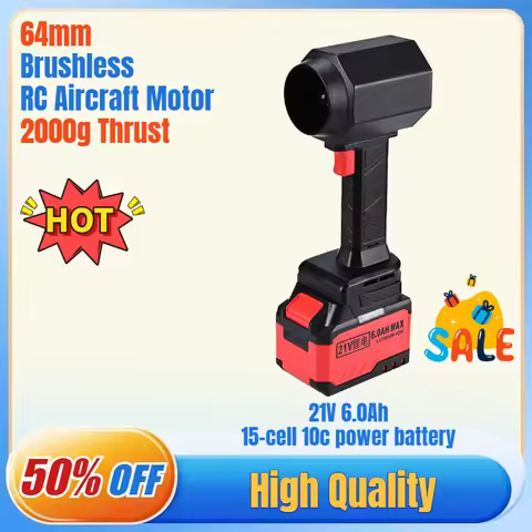 For Makita 21V Tools X64 Turbo Blower King Kong Jet Fan Car Dryer Violent Fan 64mm Brushless Jet Dry