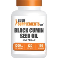 BulkSupplements.com Black Cumin Seed Oil Softgels - Black Cumin Seed Oil 1000mg - Gluten Free, 1 Sof