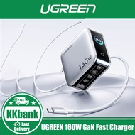 UGREEN 160W GaN Fast Charger Real Time Power Display Foldable Charger With 240W USB C Cable