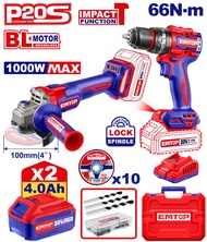 Emtop สว่าน + บล็อก ไร้สาย รุ่น ECKL2027310