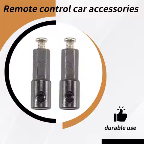 A48U 2Pcs Metal Rear Axle Shaft Adapter Accessories for WPL D12 C14 C24 C34 B24 B36 MN D90 D91 MN99S