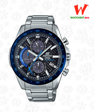 casio EDIFICE ของแท้ นาฬิกาผู้ชาย สายสเตนเลส รุ่น EQS-900DB  ระบบ Tough Solar คาสิโอ้ สายเหล็ก ตัวล็อกแบบ บานพับ (watchestbkk คาสิโอ แท้ ของแท้100% ประกัน CMG)