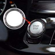 ABS Carbon Fiber One Click Start Decorative Circle Cover Sticker for BMW 3 Series E90 E92 E93 Ring Car Interior Accessories