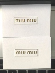 Miu Miu perfume tester cards 試香水卡