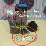 CV Joint in Front Axle in Hyundai Accent Cakra