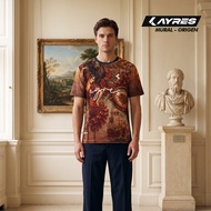AYRES MURAL ORIGEN Men's Full Print Jersey Classic Vintage DesignWanita Original