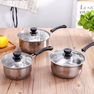 ST- Thick Stainless Steel Korean Style Milk Pot Cooking Noodles Hot Milk Stainless Steel Pot Steamer Mini Pot Instant N