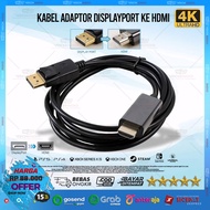1.8 Meter Long Port to HDMI Display Cable 1.8M/ 180CM/ - DP Male to HDMI Male High Quality 