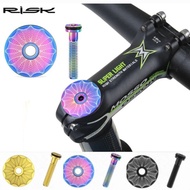 Risk Titanium Bicycle Stem Cover Top Cap Headset Stem MTB Roadbike Pushbike BMX
