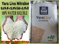 Yara Liva Nitrabor  Fertilizer PAMPABUNGA ( Calcium Nitrate + Boron ) 1 kg