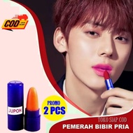 2 PCS MERAH BIBIR HITAM PEROKOK/ PEMERAH ALAMI BEKAS BIBIR HITAM PEROKOK /LIPSTIK JUPON/LIPSTIK MINI