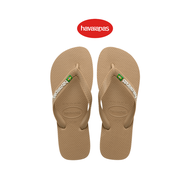 HAVAIANAS รองเท้าแตะผู้หญิง Brasil Logo Flip Flops ROSE GOLD 41108503581U_C4GDXX