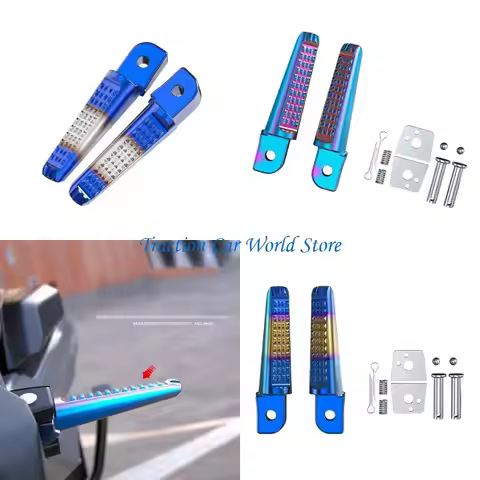 L9BC 1 Pair Motorcycle Rear Footpeg Supports for 150 CB190R Foot Pegs Rest