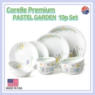 Corelle Premium Pastel Garden 10p Set/Corelle USA set/Plate Set/ Dinnerware Corelle set/Large Plates/ Corelle Kitchen /Corelle Dining Sets/flower dinnerware