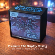 Dust-Proof Premium Custom Fit Magnectic 3D printed Pokemon Phantasmal Flames ETB Protector Display C