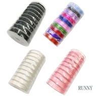 RUNNY 10 Rolls 150m Crystal String 0 8mm Handmade Thread Elastic String Line Stretchy Bracelet Strin
