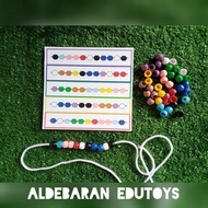 EDUCATIONAL TOY BEAD STRING APE BEAD STRINGED BEAD/