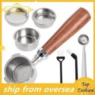 [TopFashion] Portafilter 51mm with Filter Basket 1/2/4 Cup 51mm Portafilter Stainless Steel Espresso