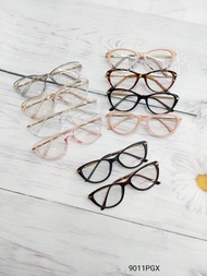 Kacamata Frame Cat Eye 9011 Gratis Lensa Minus Photocromic Gaya Wanita Bluecromic