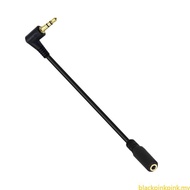 BLACK 3pole 3 5mm 1 8inch Male to 4pole 3 5mm 1 8inch Female Stereo Audios Cable