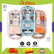 Transparent Mouse Q10 3 Mode Wireless Bluetooth, Magnetic, RechargeableSilent for Laptop PC