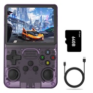 Portable Video Game R36S + 15000 Game Console 64g Linux IPS Screen 3.5-inch Handheld Video Game Cons