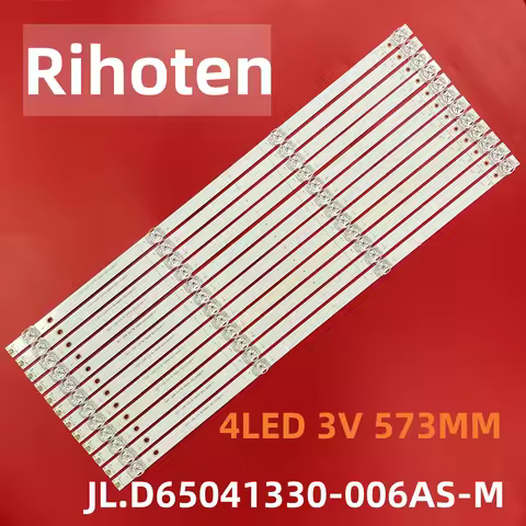 LED Backlight strip 4 lamp for Kioto KEUH6521 JL.D65041330-006AS-M_V04 65T1 12*4 308056504JF00001 3V
