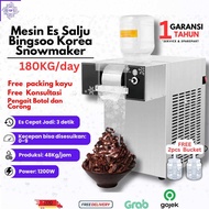 Snow Ice Machine 180Kg/Hari Mesin Pembuat Es Salju Bingsoo Bingsu Snowmaker