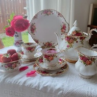 英國皇家阿爾巴特Royal Albert 花茶杯兩件組庫存品完整